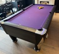 1 x SAM Billiards 7' x 4' Pool Table With Cues - CL011 - Location: Greater Manchester