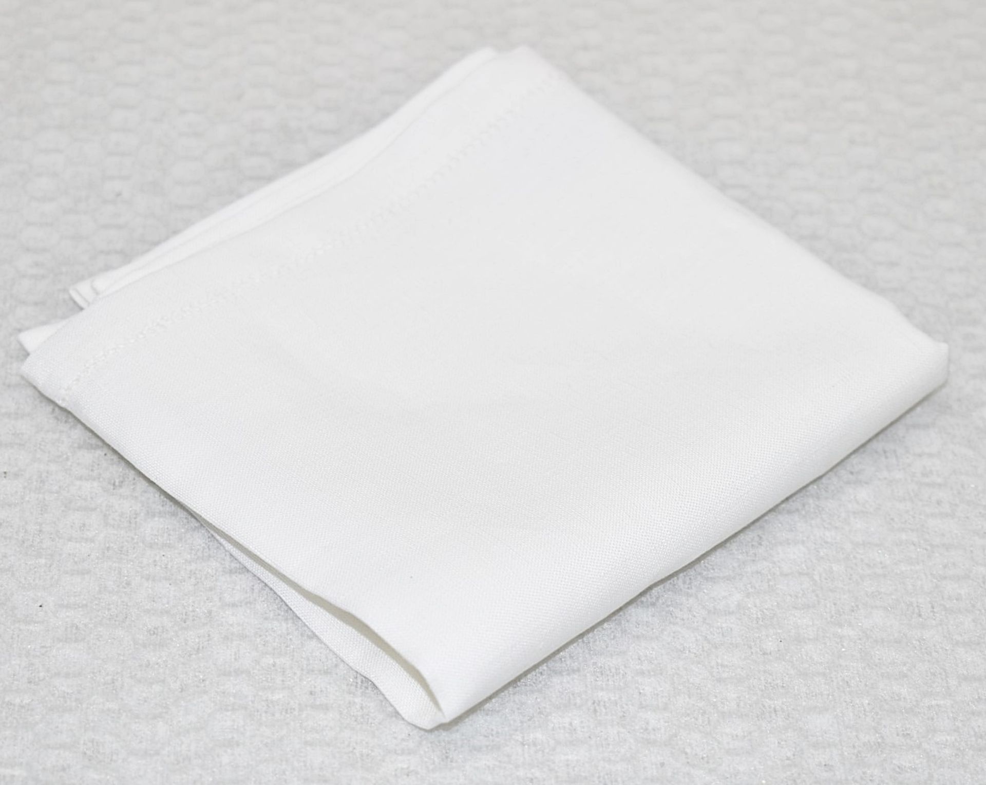 1 x THOMAS FERGUSON Pure Irish Linen Hemstitch Edge Napkin (56cm x 56cm) - Ref: 505817/HAS2224/WH2- - Image 6 of 6