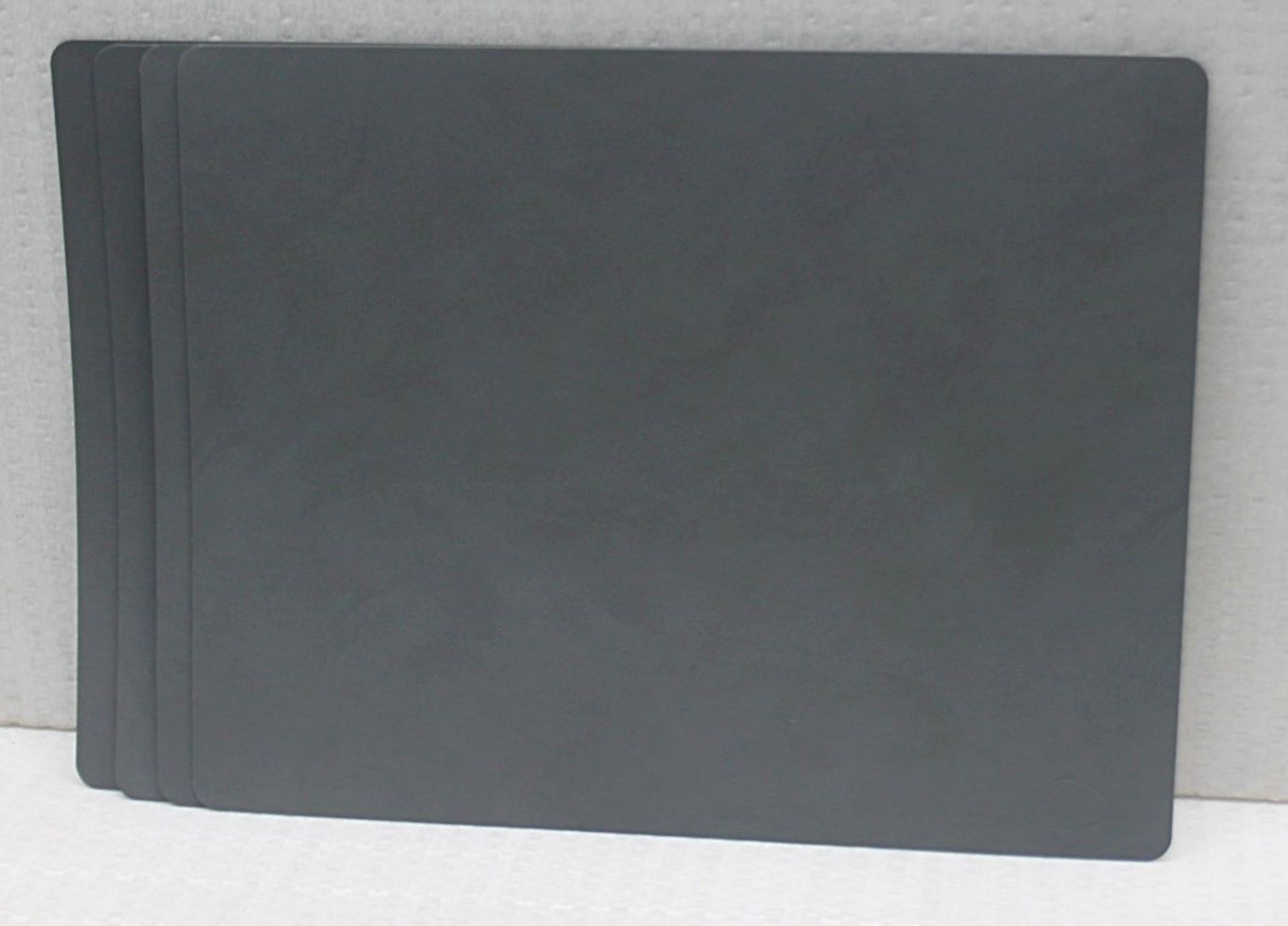 Set of 4 x LIND DNA 'Nupo' Leather Curved Table Mats, In Black - Original Price £72.95 - Image 5 of 5