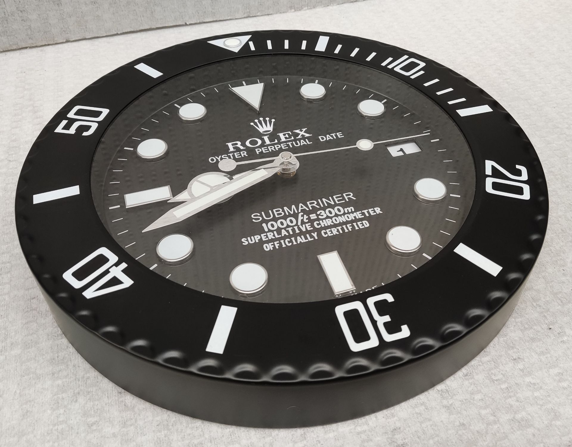 1 x Rolex Submariner Dealer Only Wall Clock - CL444 - Location: Altrincham WA14 Fully working and in - Image 2 of 13