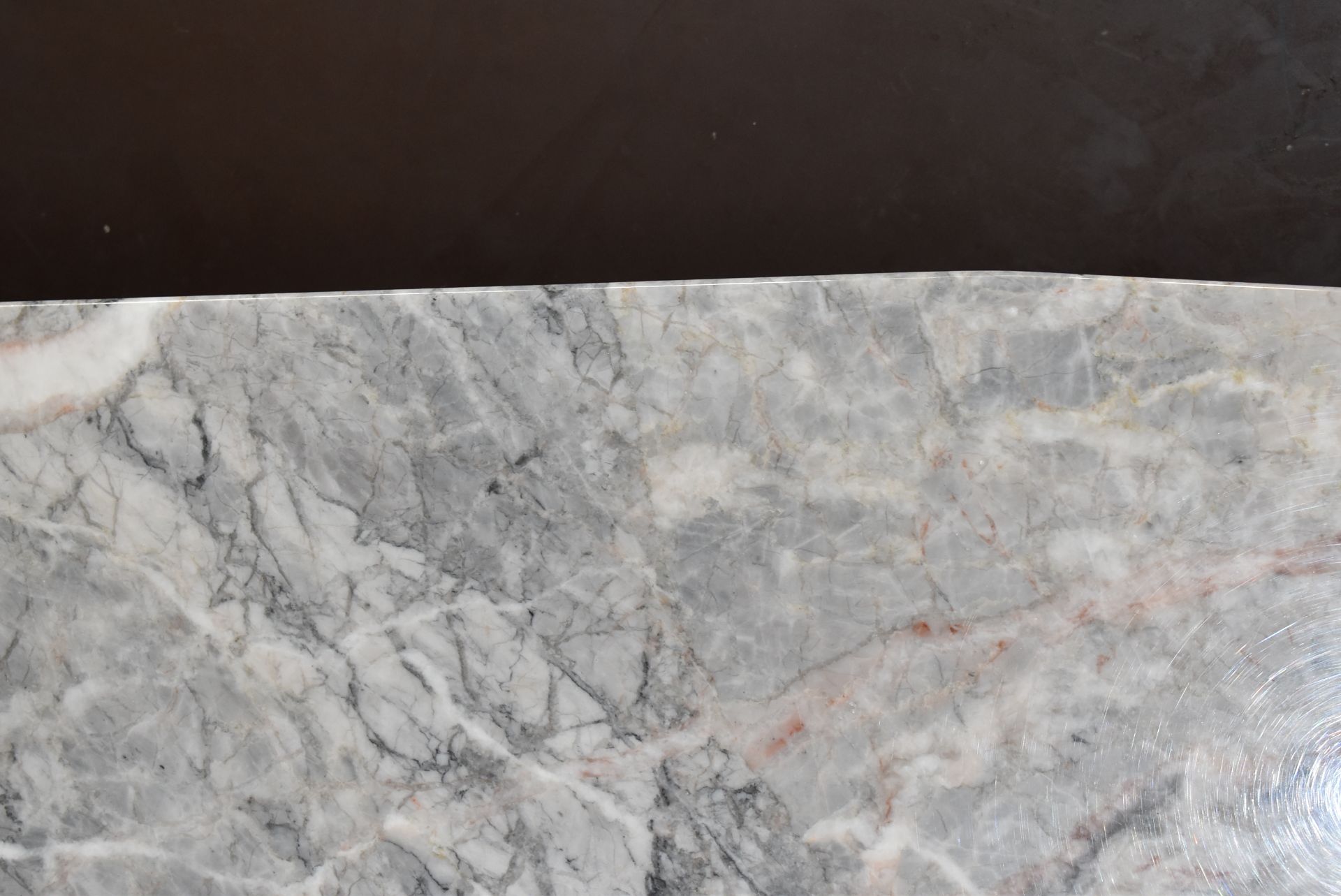 1 x Designer Marble Dining Table Top - 260 x 110cms - Please Read The Description - Image 8 of 8