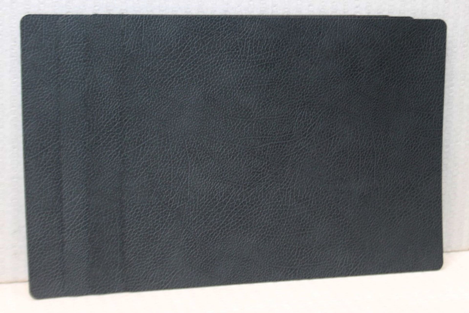 Set of 4 x LIND DNA 'Hippo' Leather Square Placemats Table Mats, In Black - Original Price £72.95 - Image 6 of 9