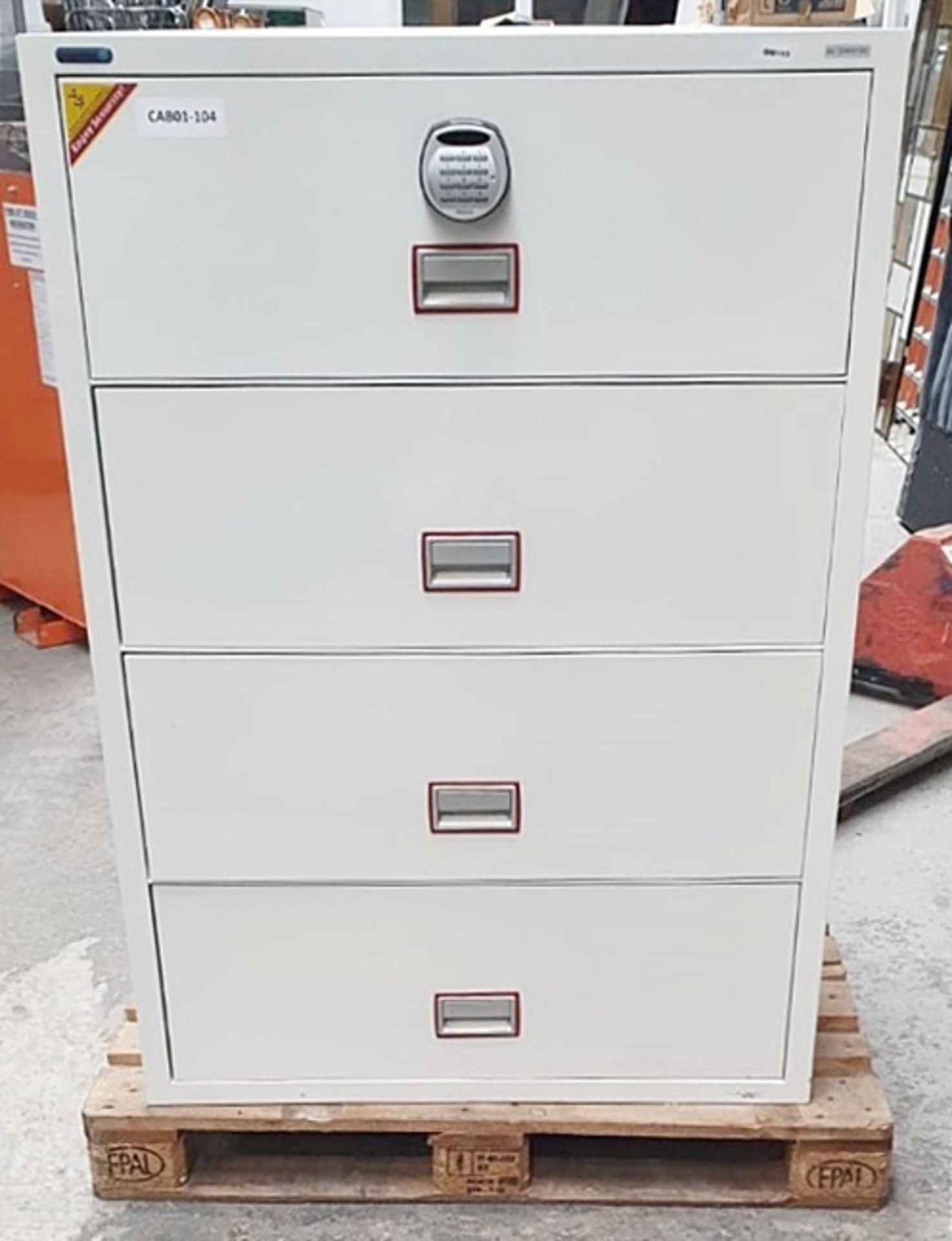 1 x PHOENIX 4-Drawer Fire Safe, With Electronic Lock - Ref: OM113 / G-IT- CL999 - Location: