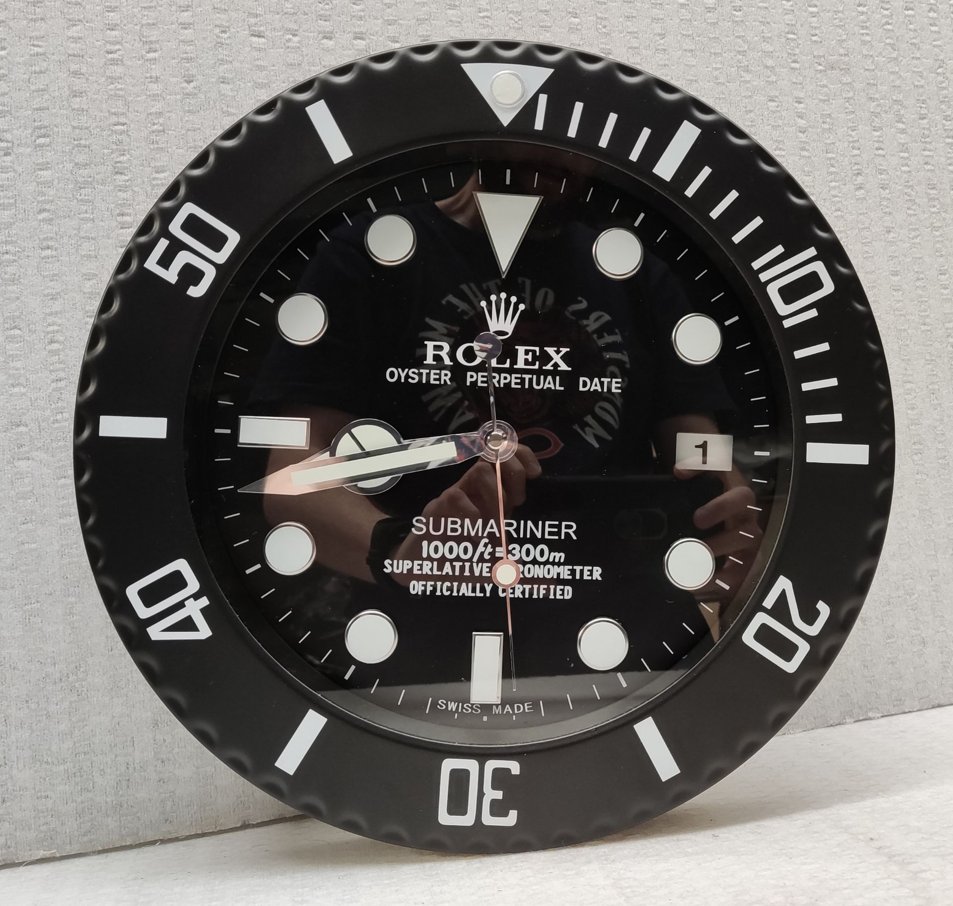 1 x Rolex Submariner Dealer Only Wall Clock - CL444 - Location: Altrincham WA14 Fully working and in - Image 10 of 13