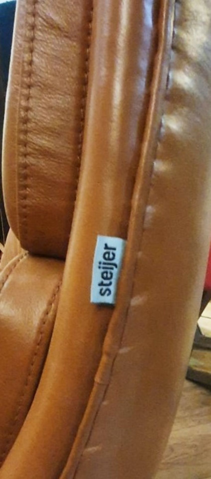 1 x STEIJER 'Super Easy' Designer Swivel Lounge Chair In Tan - Ex-Display Example - Image 3 of 6