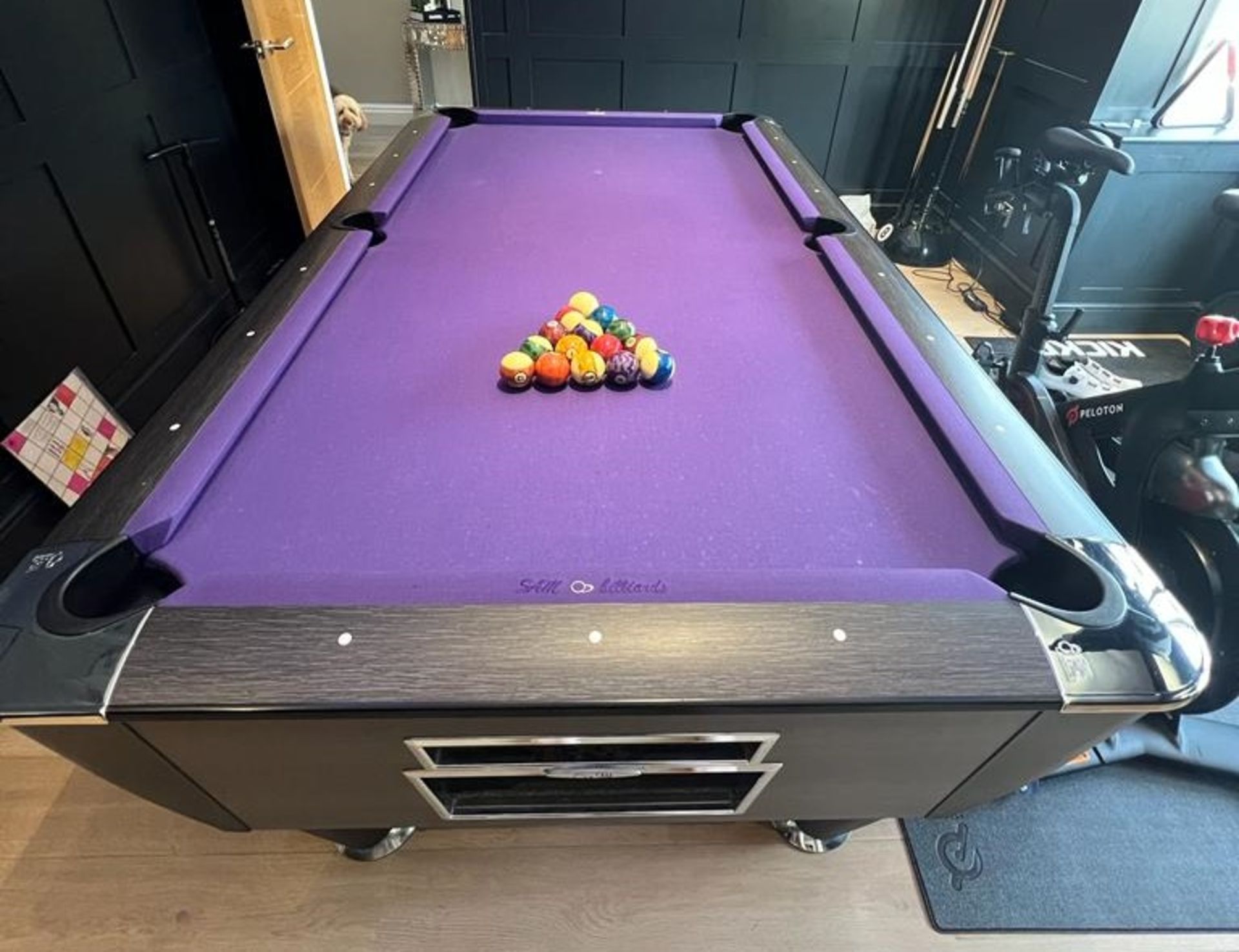 1 x SAM Billiards 7' x 4' Pool Table With Cues - CL011 - Location: Greater Manchester - Image 4 of 5