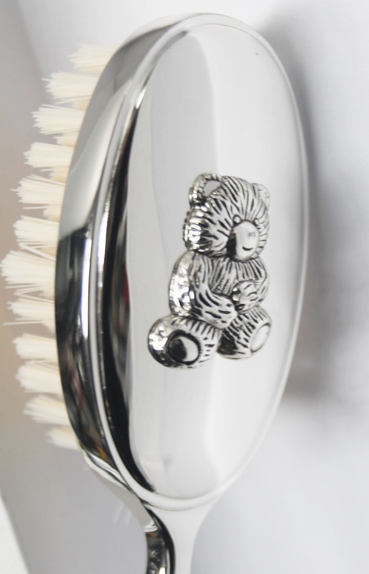 1 x ENGLISH TROUSSEAU KIDS Handmade 100% Silver Plated Brush - Image 3 of 4