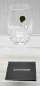 1 x WATERFORD CRYSTAL Lismore Nouveau Stemless Wine Goblet - Unused Boxed Stock - Ref: HAS2300/WH2/
