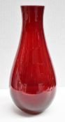 1 x Large Decorative Red Glass Vase - Dimensions H60 x Ø30cm - Ref: CNT788/WH2/C23 - CL845 - NO