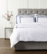 1 x PETER REED 'Cable' Luxury 600-800 Thread Count Kingsize Flat Sheet (275cm x 295cm) - RRP £729.00