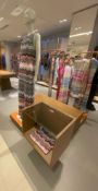 1 x Retail Plinth Platform With Garment Clothing Rail And Display Box - Recently Removed From A