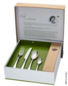 1 x STUDIO WILLIAM 'Olive' Mirror Stainless Steel 32-Piece Cutlery Set - RRP £220