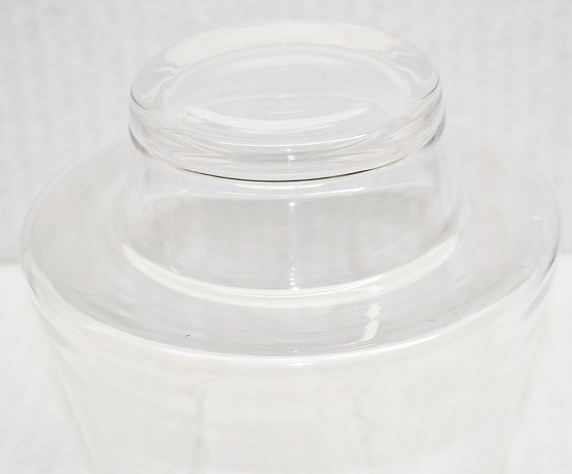 1 x Tapered Artisan Clear Glass Vase - Ref: CNT751/WH2/C23 - CL845 - NO VAT ON THE HAMMER - - Image 3 of 4