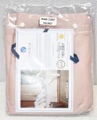 1 x AMALIA 'Suave' Luxury King Fitted Sheet In Charm Pink (150cm x 200cm) - Original Price £99.00