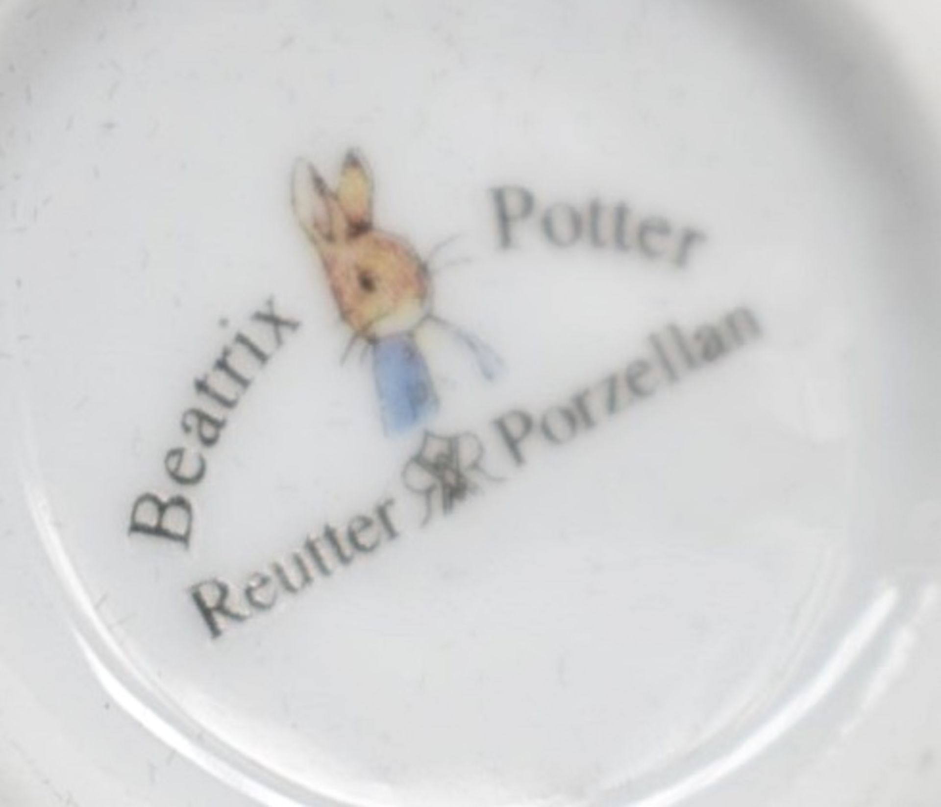 1 x Beatrix Potter Hand-gilded Porcelain Children's Tea Set In Case - Original Price £119.00 - - Bild 6 aus 6