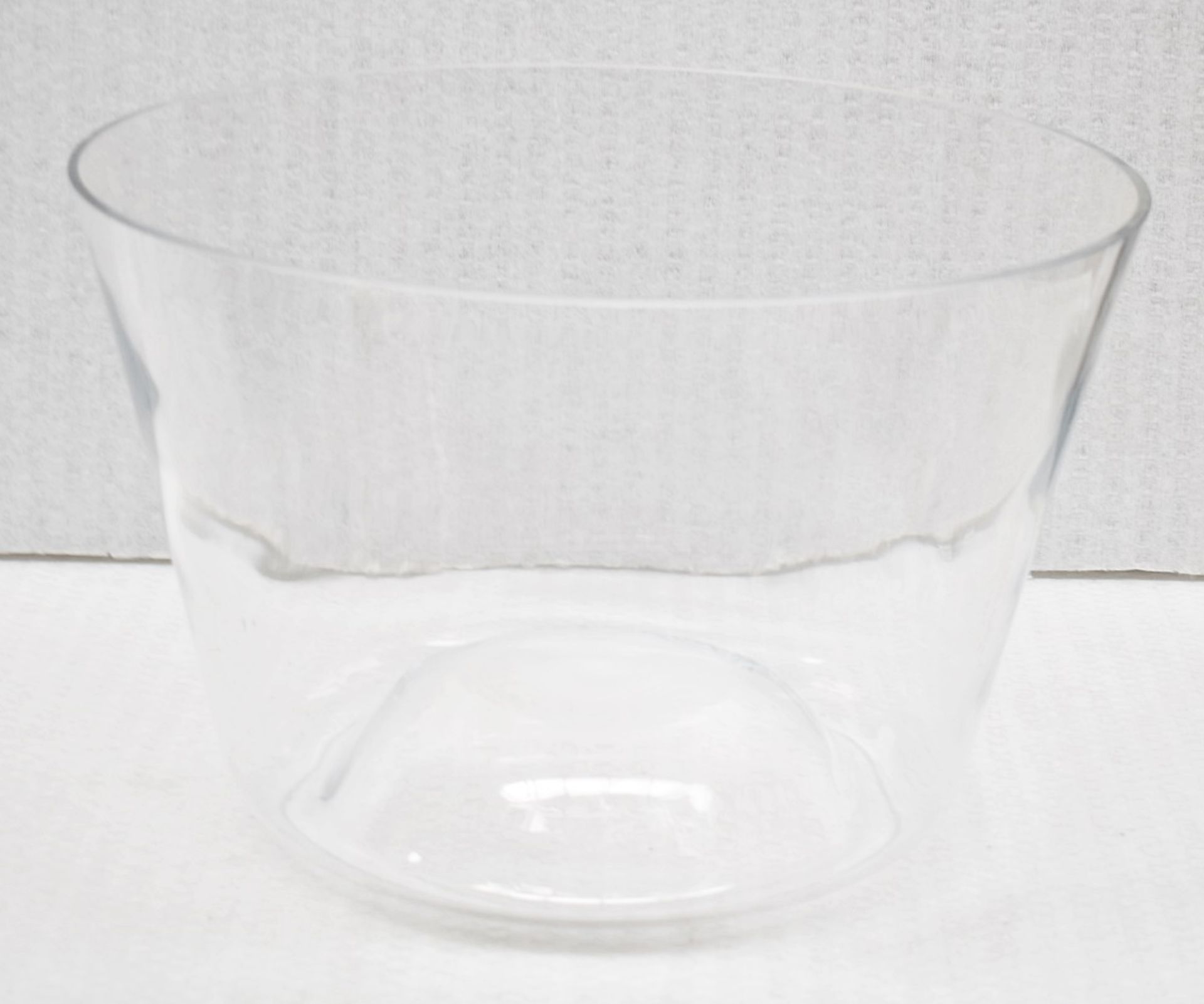 1 x Large Hand-blown Artisan Decorative Crystal Glass Bowl - Ref: CNT762/WH2/C24 - CL845 - NO VAT ON