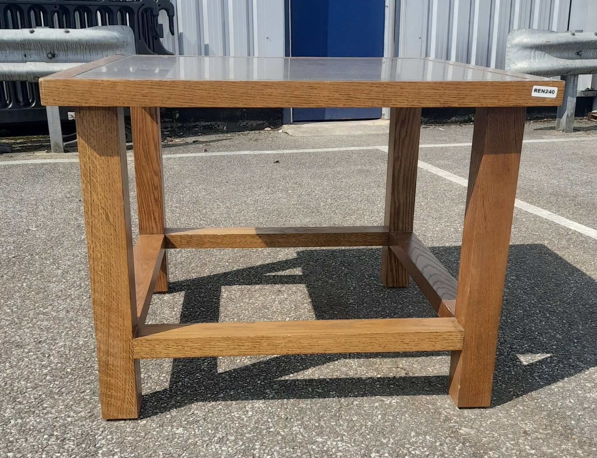 1 x Wooden Coffee Table with Granite-Effect Top - Ref: REN240 - CL999 - Location: Altrincham - Image 2 of 6