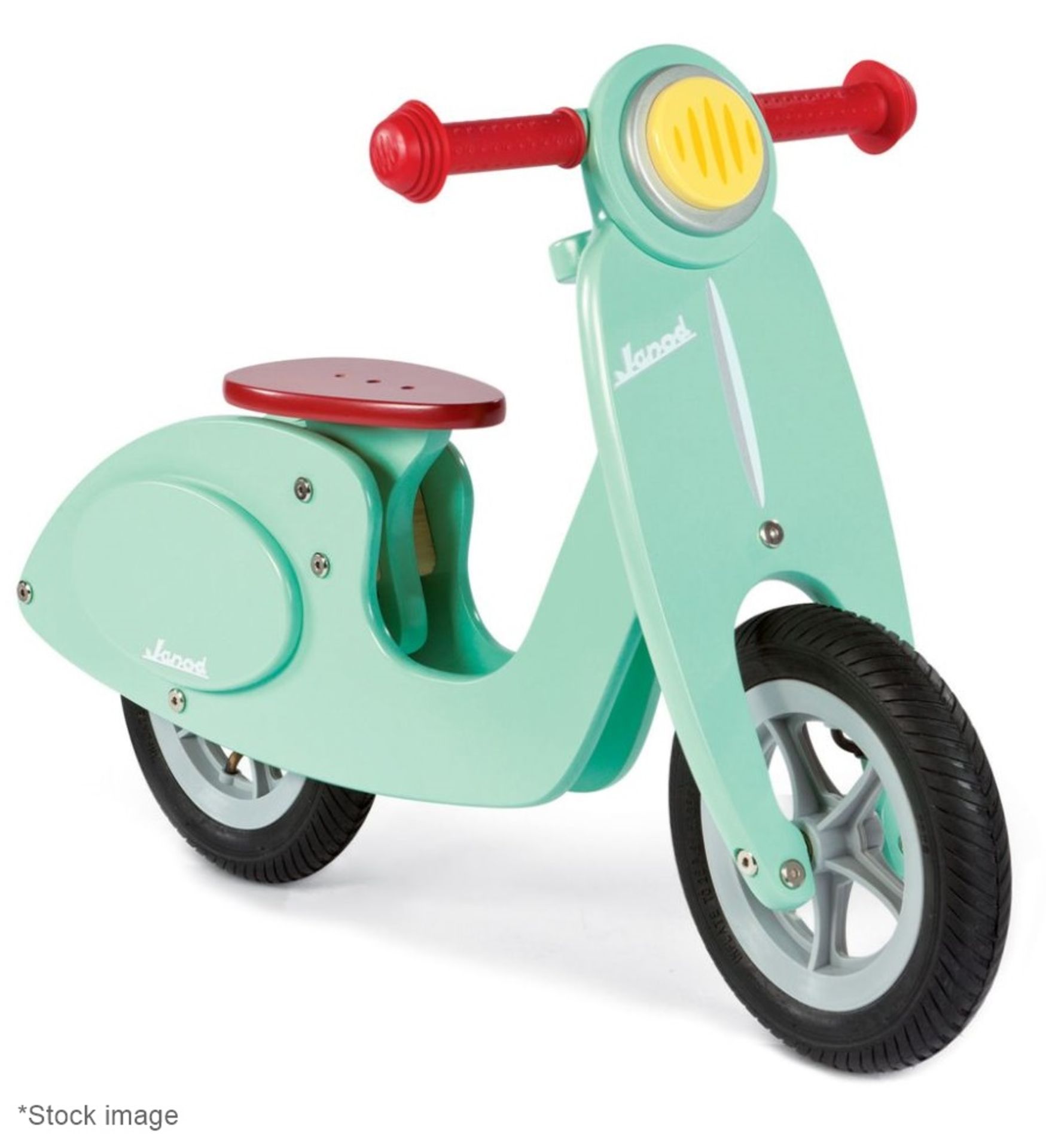 1 x JANOD Wooden Toy Scooter Balance Bike - Original Price £94.99 - Unused Boxed Stock - Ref: