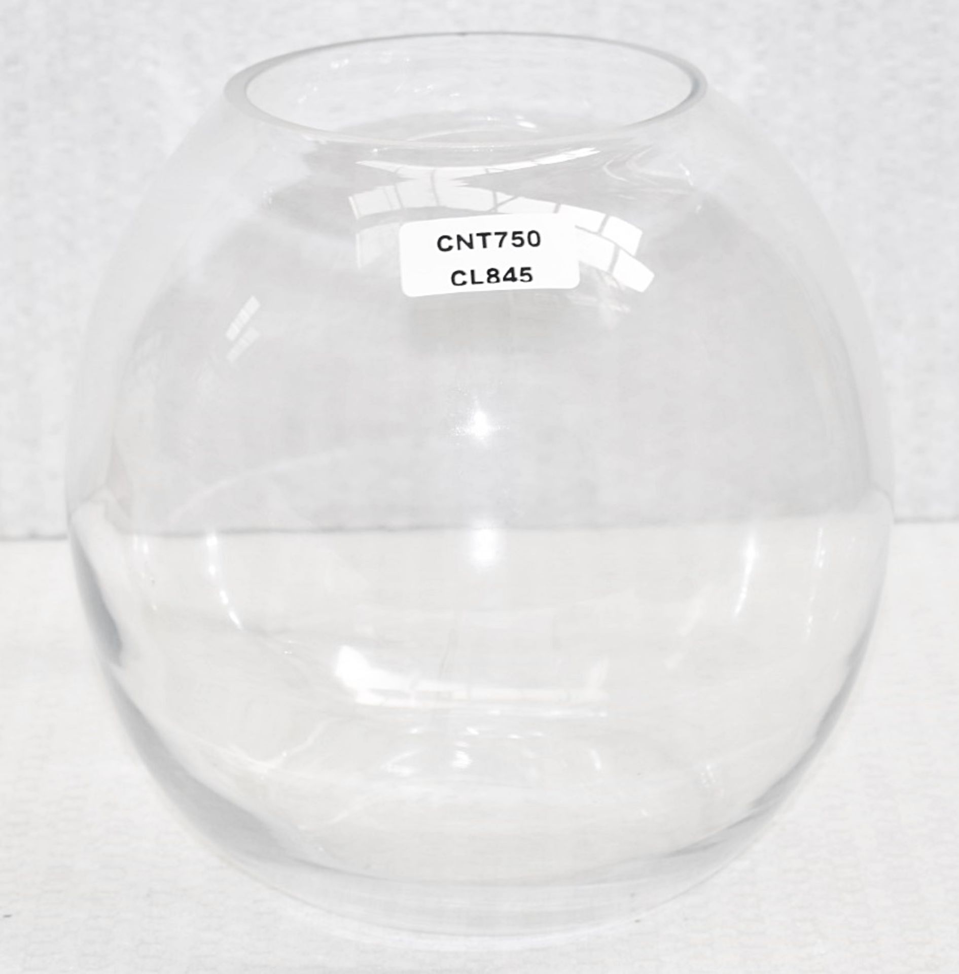 2 x LSA Hand-blown 'Globe' Clear Glass Vases, 2 Sizes - Ref: CNT748+750/WH2/C23 - CL845 - NO VAT - Image 4 of 4