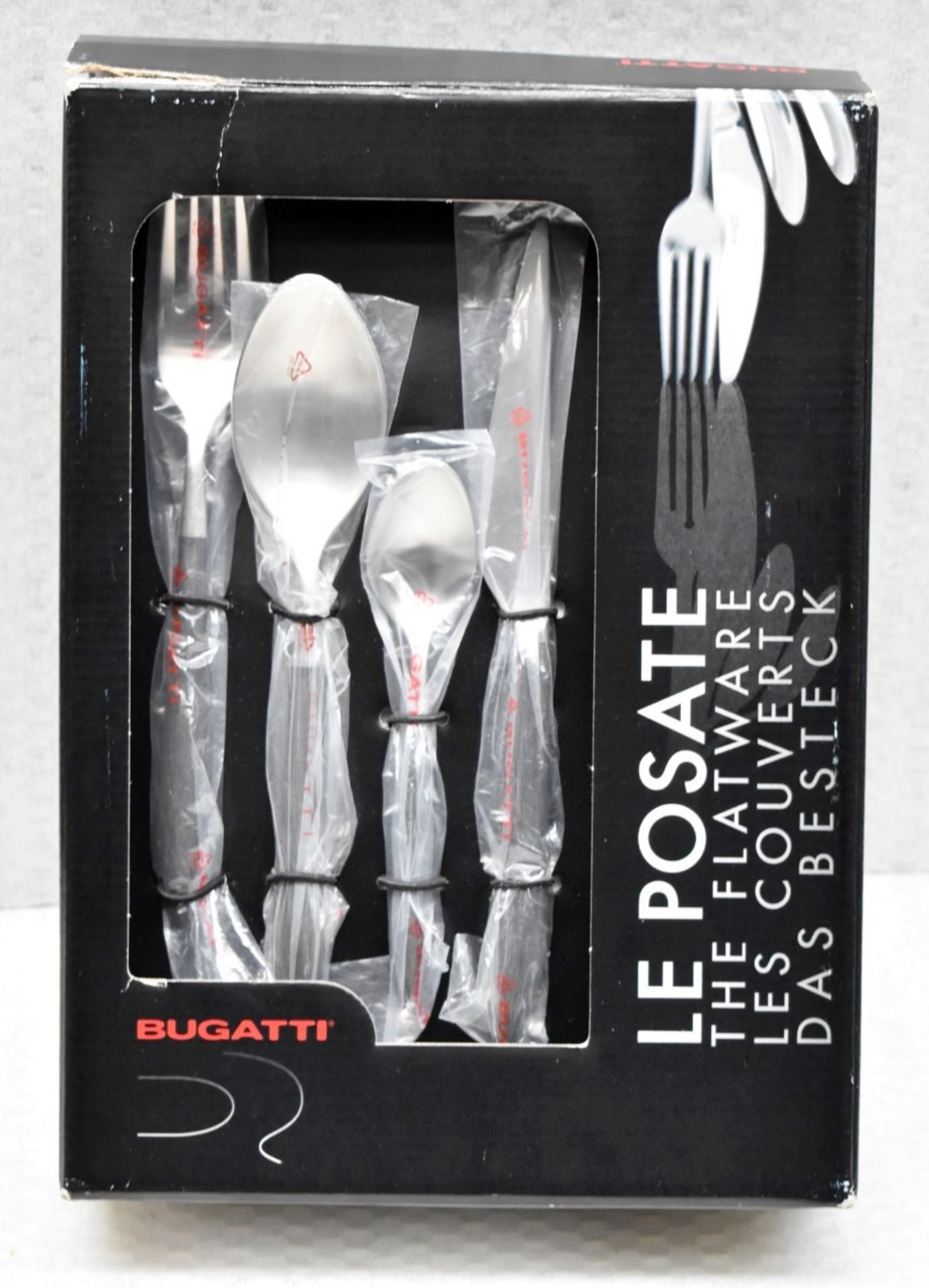 1 x BUGATTI 'Ares' Stainless Steel 24-Piece Cutlery Set - RRP £299.99 - Boxed Stock - Image 2 of 10