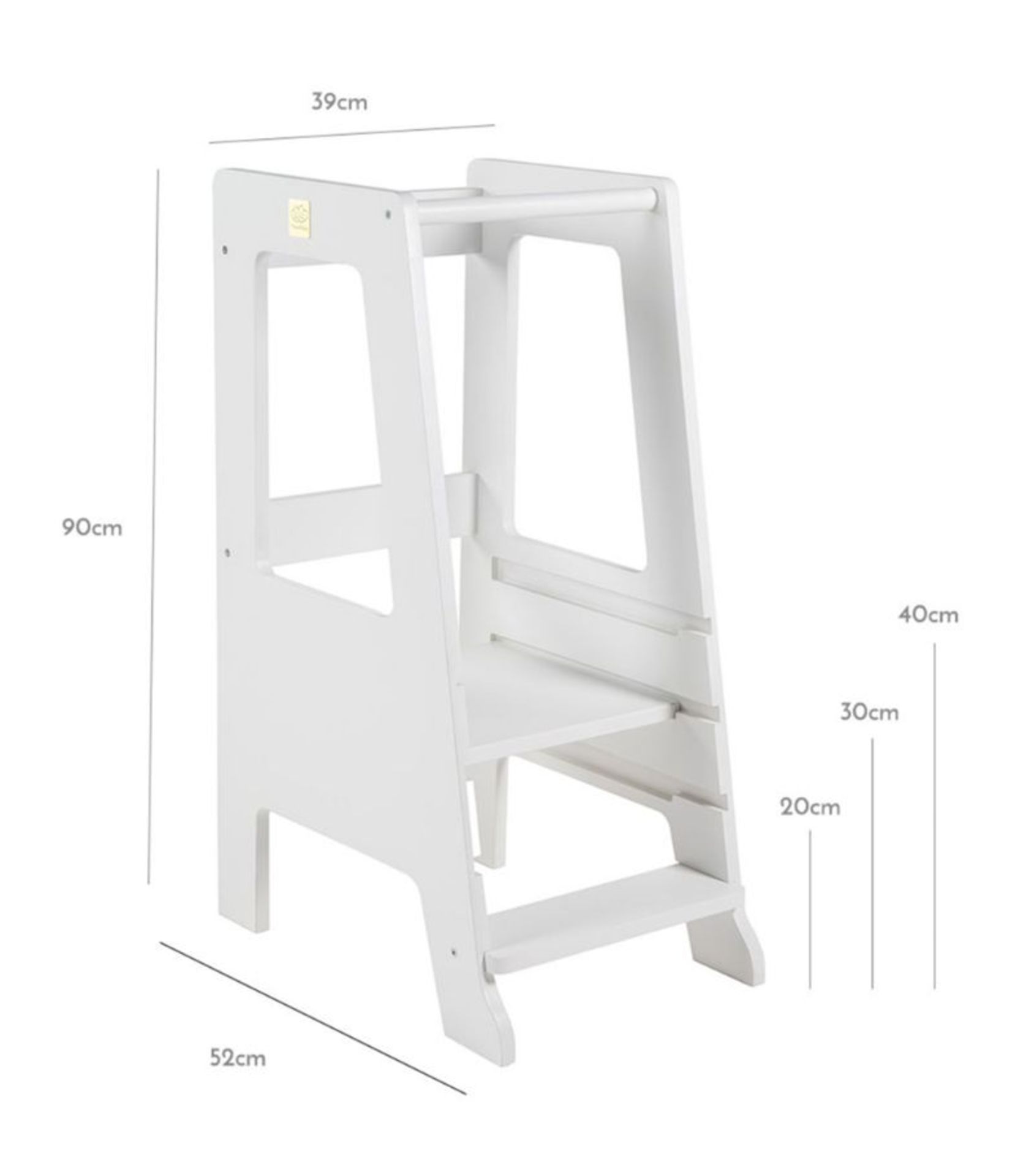 1 x MEOWBABY Wooden Kitchen Helper Premium In White - Original Price £149.00 - Unused Boxed - Image 2 of 5