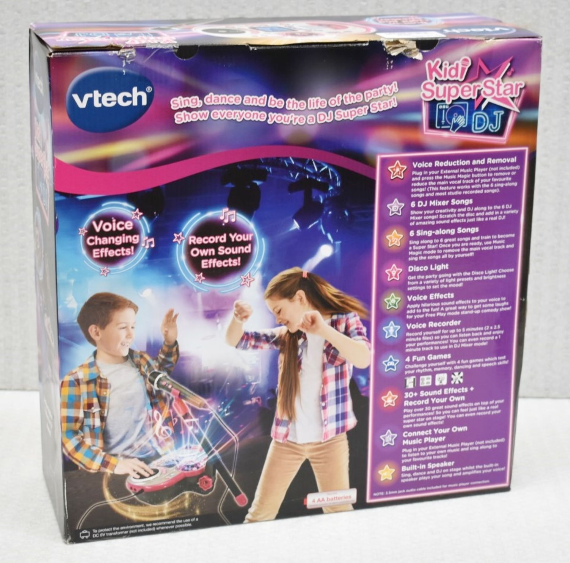 1 x Kidi Super Star DJ 10-in-1 Toy with Songs and Sound Effects Mixer, Microphone and Adjustable - Image 2 of 3