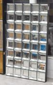1 x Opulent Rectangular Mirror With Inlayed Panels - Ref: CNT400/GIT - CL845 - NO VAT ON THE