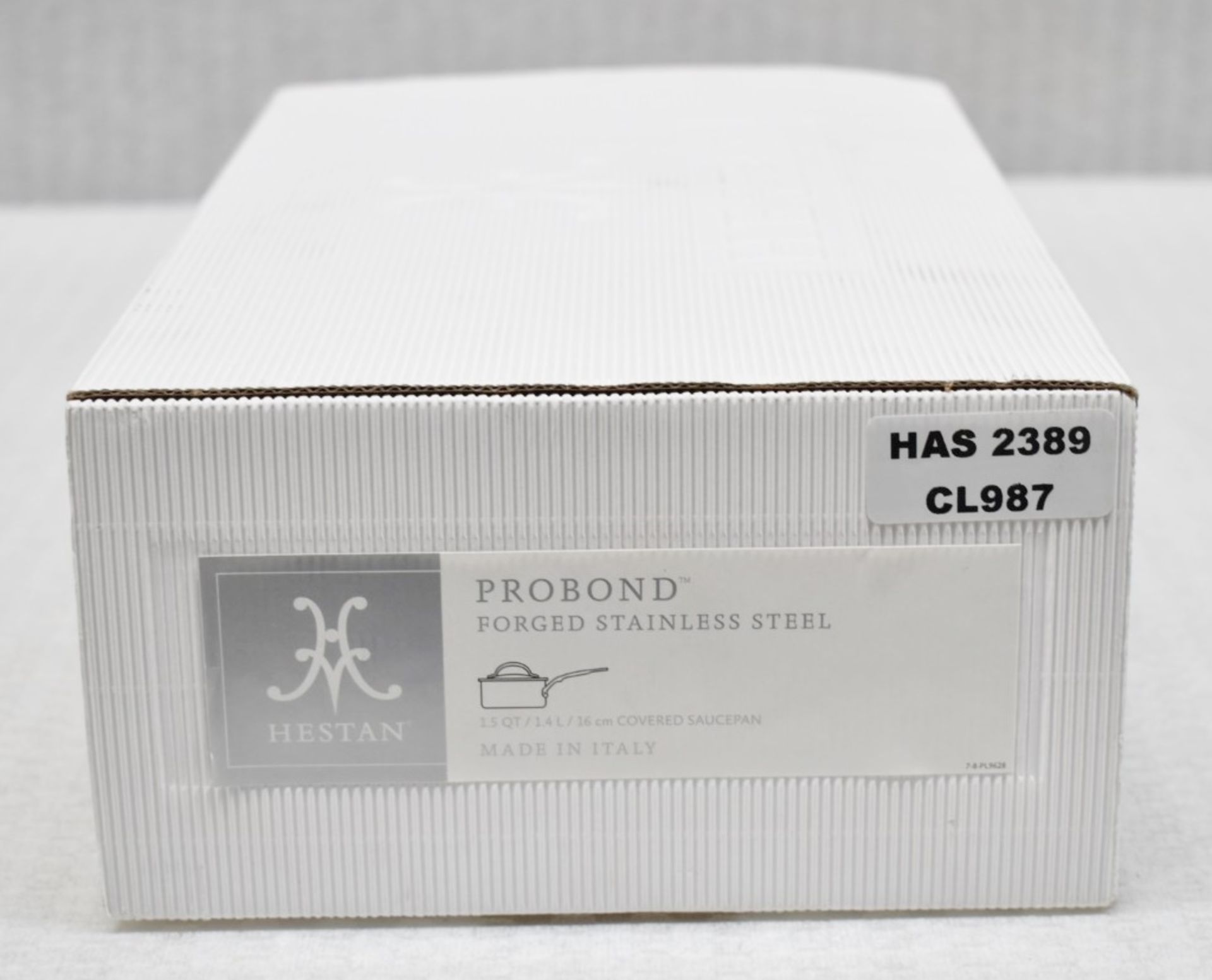 1 x HESTAN ProBond Professional Standard Stainless Steel Saucepan with Lid (16cm) - Original - Image 7 of 10