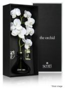 1 x SENTI Luxury Orchid Diffuser, With Fig Fragrance and Italian Glass Base (250ml) - Original Price