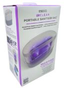 4 x Homedics UV Clean Portable Sanitiser Bags - Kills Upto 99.9% of Bacteria & Viruses in Just 60
