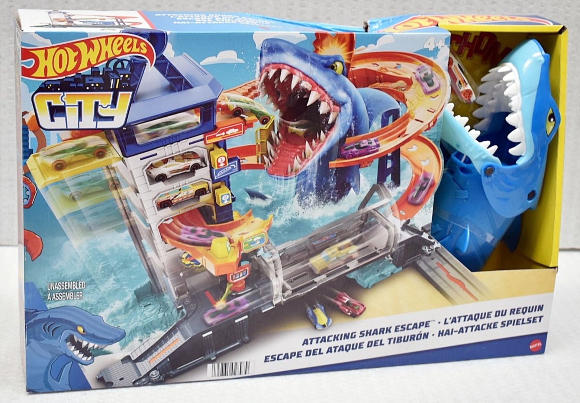 1 x HOT WHEELS City Attacking Shark Escape Playset - Original Price £64.95 - Unused Boxed Stock -