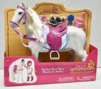1 x OUR GENERATION Sterling Gray Horse, With Accessories - Original Price £62.95 Unused Boxed
