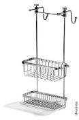 1 x SAMUEL HEATH Luxury Hanging Shower Basket Polished Chrome - Original RRP £686.00 - NO VAT ON THE