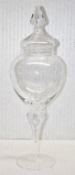 1 x Impressive Artisan Clear Glass Jar - Ref: CNT752/WH2/C23 - CL845 - NO VAT ON THE HAMMER -