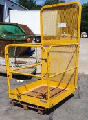 1 x Forklift Mountable Two Person Safety Cage - 1220x1000mm - SWL 500kg  - CL011 - Location: Altrin