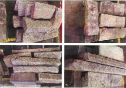 Assortment Of Various Sizes Of Granite & Sandstone Paving Slabs - Ref: 38 - CL464 - Location: