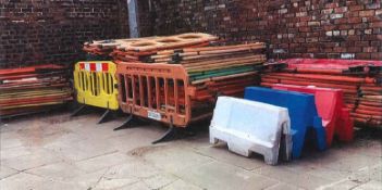 Quantity Of Plastic People Barriers With Feet - Ref: 71 - CL464 - Location: Liverpool L19
