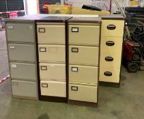 7 X 4 Drawer Filing Cabinets - Ref: 19 - CL464 - Location: Liverpool L19
