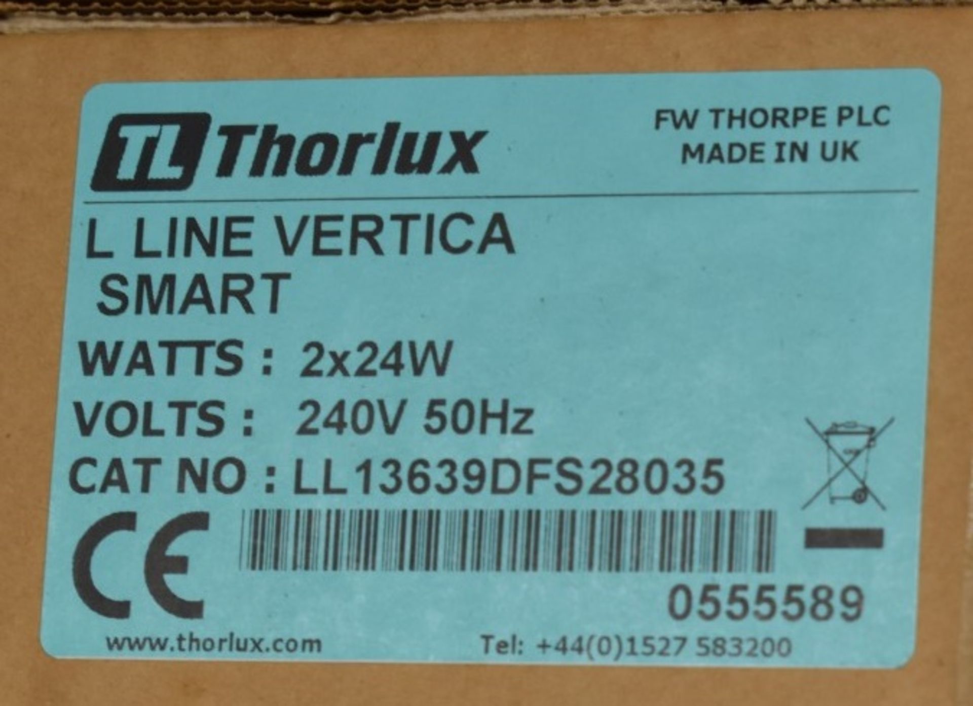 4 x Thorlux L Line Vertica Smart Industrial Lights - 2 x 24w 240v 50Hz - Boxed Stock - Image 2 of 7