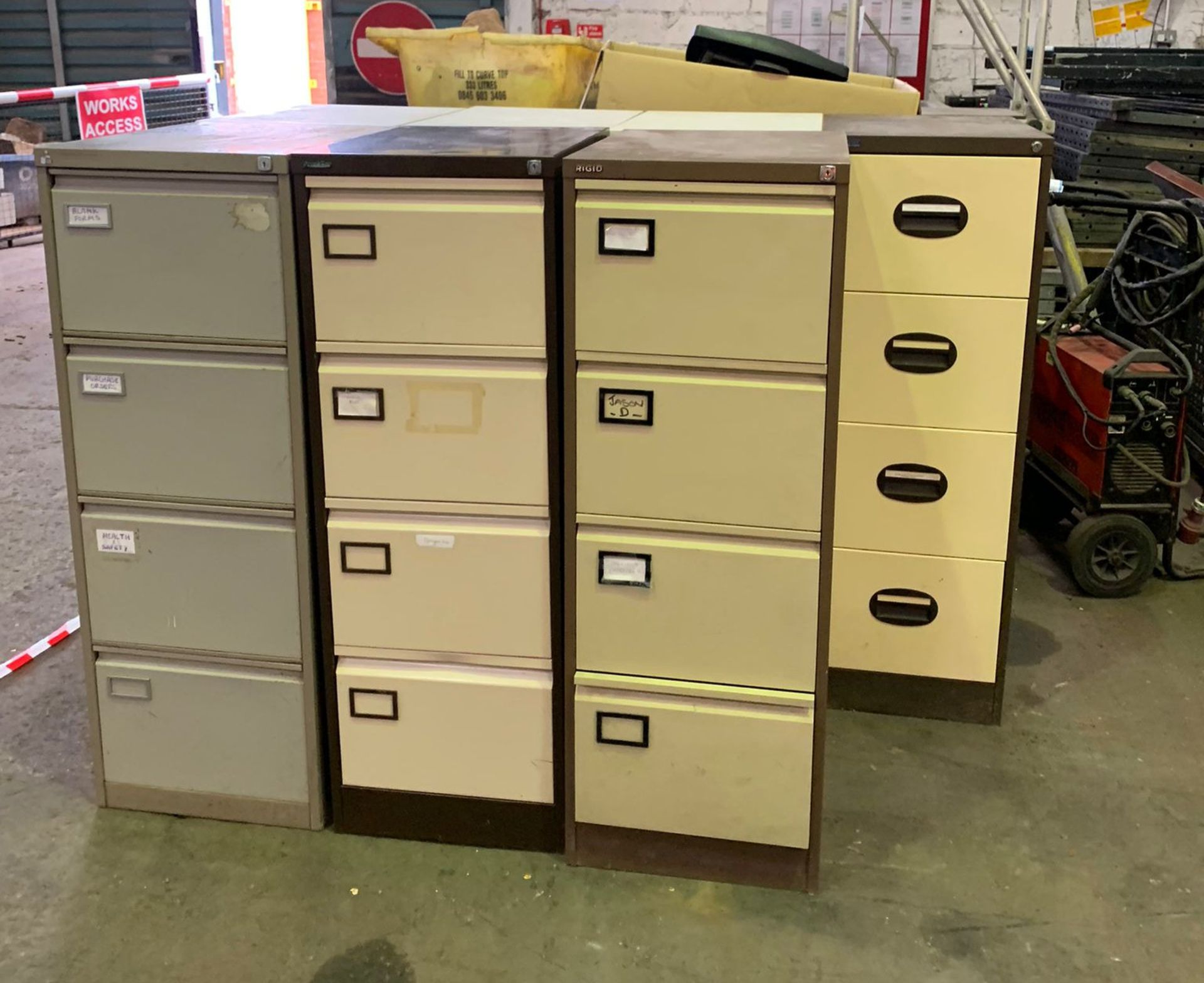 7 X 4 Drawer Filing Cabinets - Ref: 19 - CL464 - Location: Liverpool L19 - Image 3 of 3