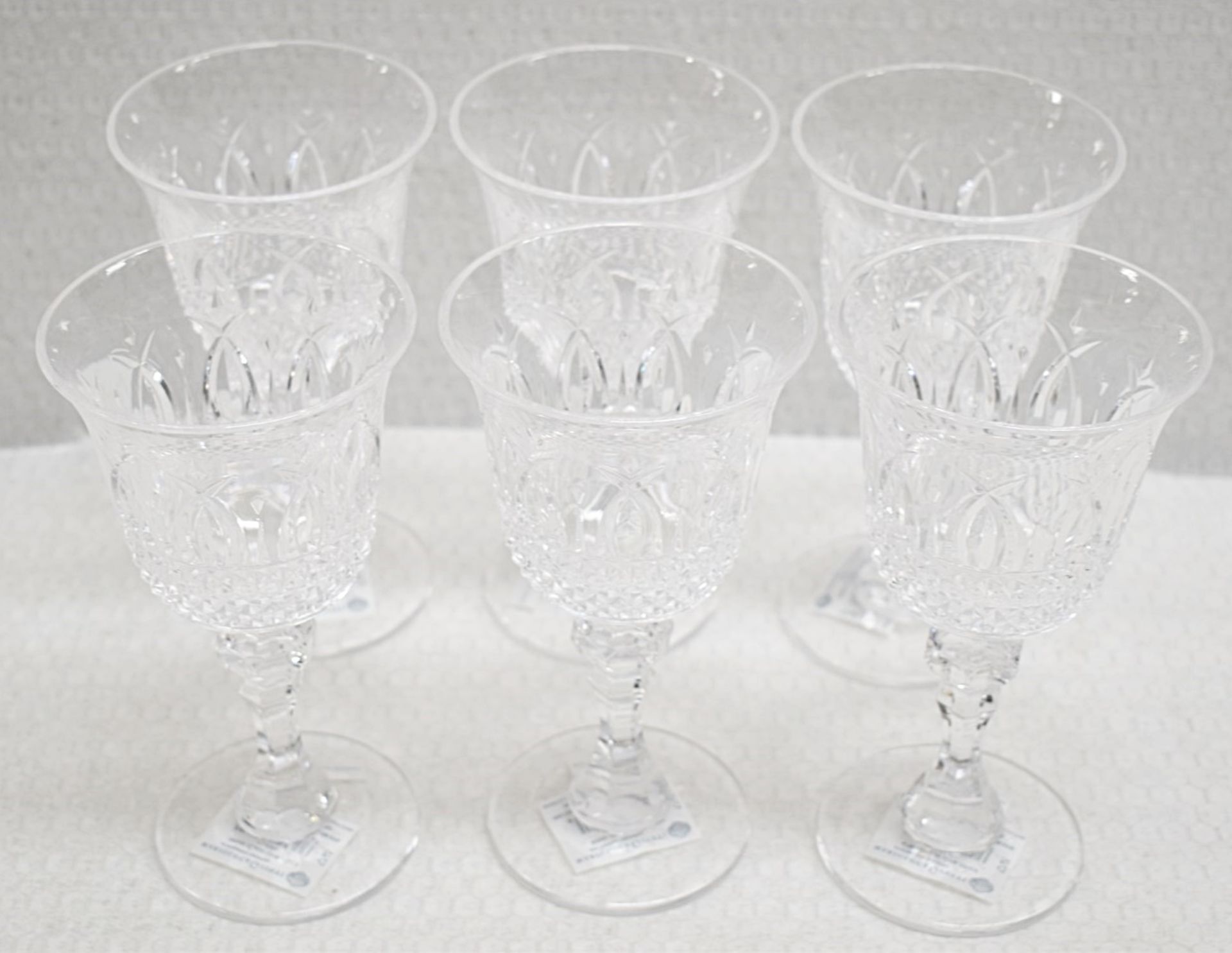 Set of 6 x MARIO LUCA GIUSTI 'Italia' Synthetic Clear Crystal Wine Glasses (180ml) - RRP £144.00 - Image 5 of 8