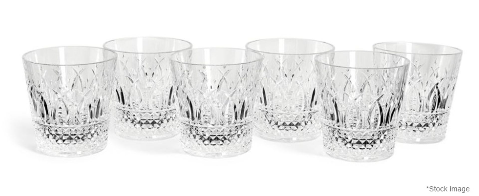 Set of 6 x MARIO LUCA GIUSTI 'Italia' Synthetic Clear Crystal Tumbler Glasses (350ml) - RRP £144.00 - Image 2 of 8