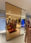 2 x Mirrored Wall Panels - Recently Removed From A World-Renowned London Department Store -