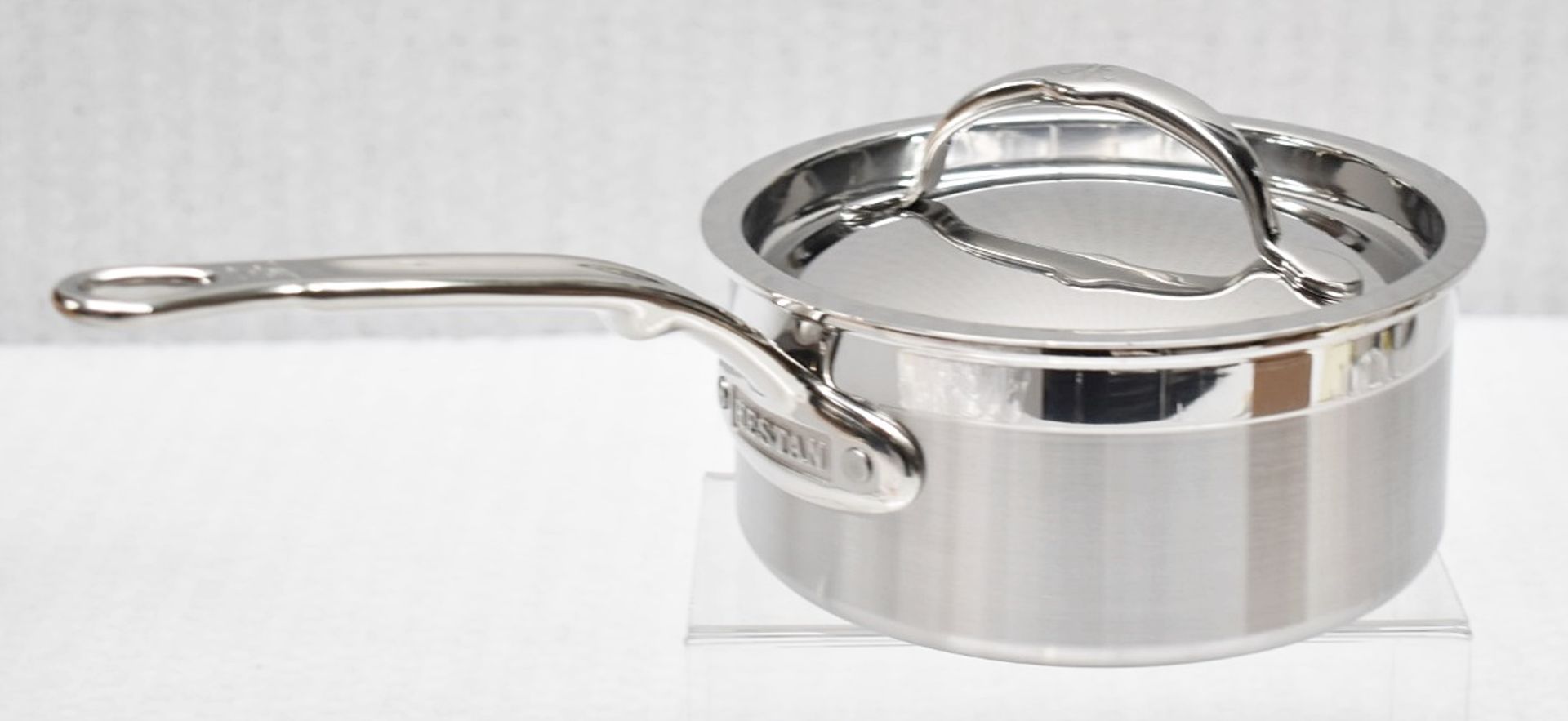 1 x HESTAN ProBond Professional Standard Stainless Steel Saucepan with Lid (16cm) - Original - Image 6 of 10