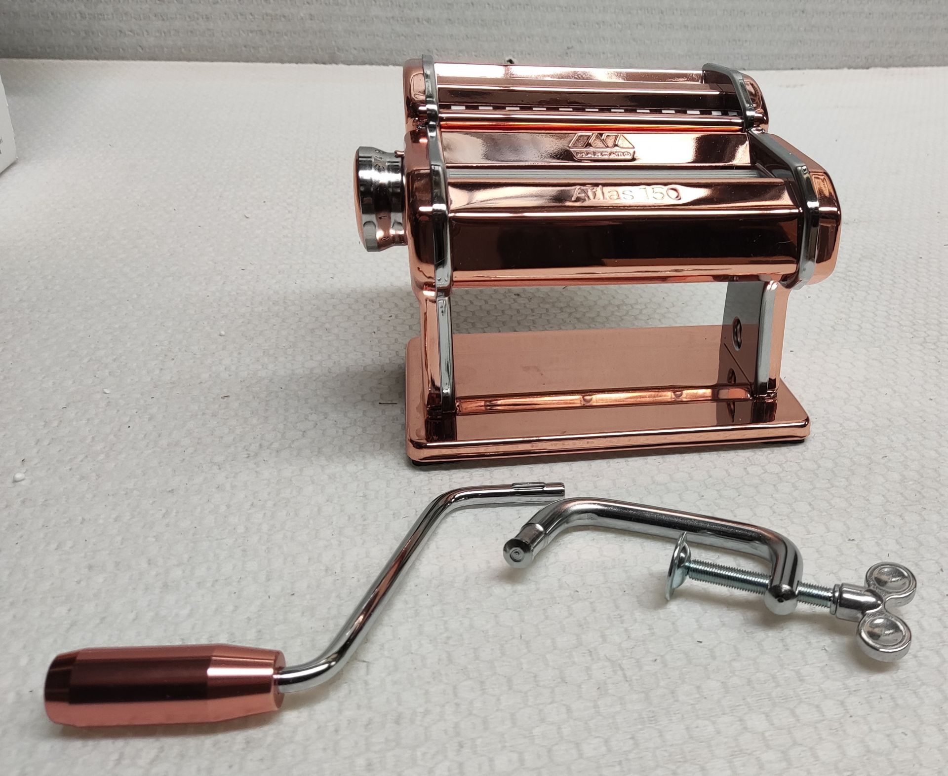 1 x MARCATO Marcato Atlas 150 Pasta Machine, Copper Steel - Original RRP £141.00 - Image 4 of 13