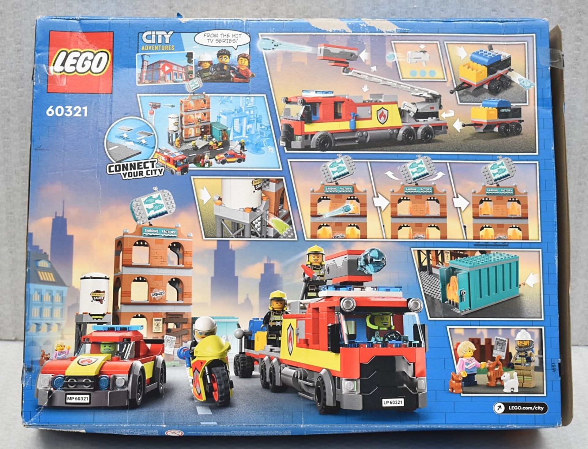 1 x LEGO City Fire Brigade with Truck - Original Price £89.95 - Unused Boxed Stock - Ref: HAS2310/ - Image 2 of 3