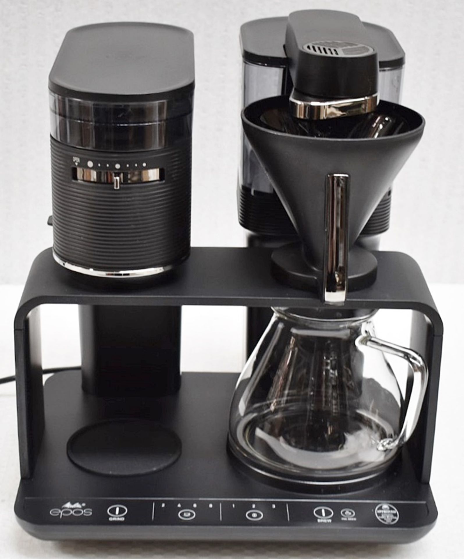 1 x MELITTA 'Epos' Coffee Machine with Integrated Grinder And Touch Panel, In Black and Chrome - - Image 2 of 11