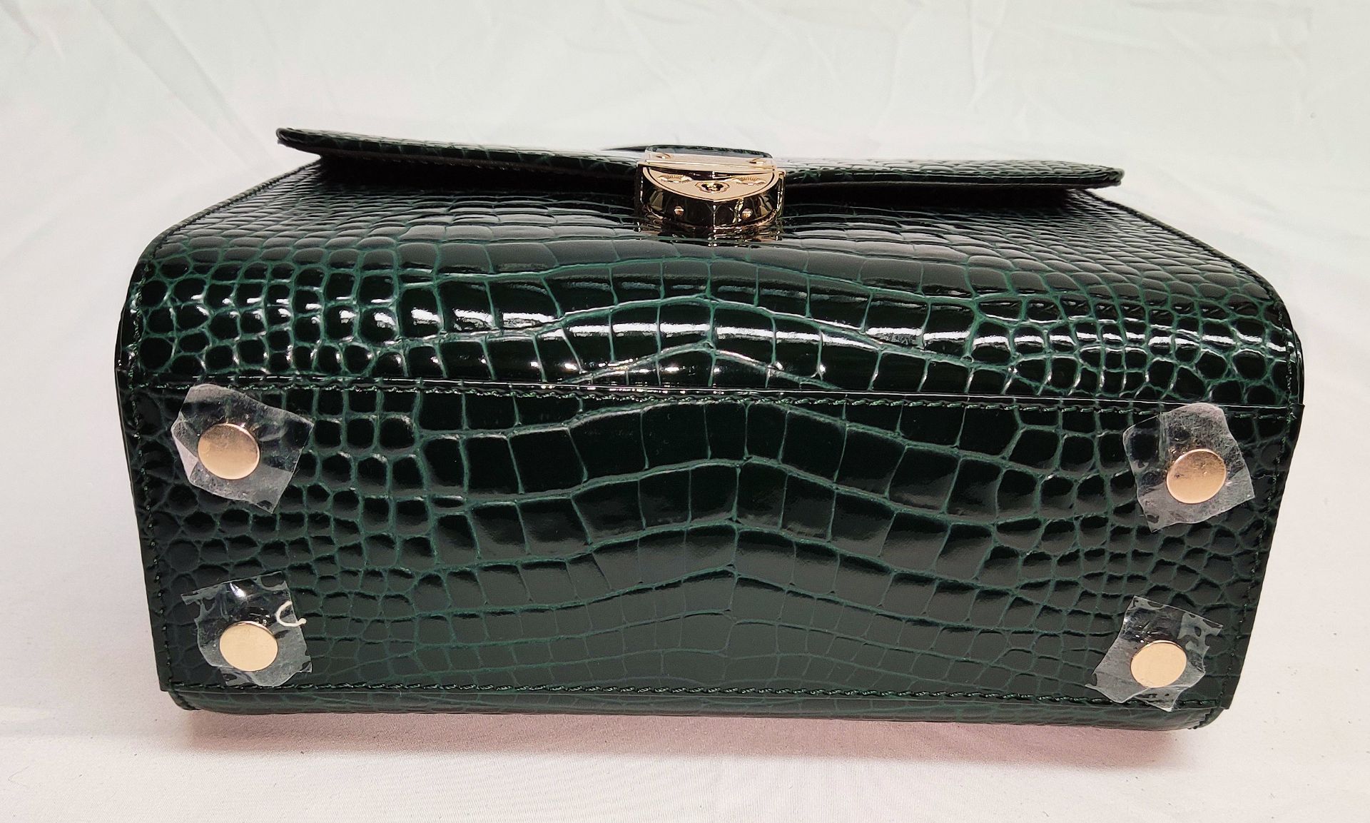1 x ASPINAL OF LONDON Mayfair Bag - Evergreen Patent Croc - Original RRP £695.00 - Image 11 of 23