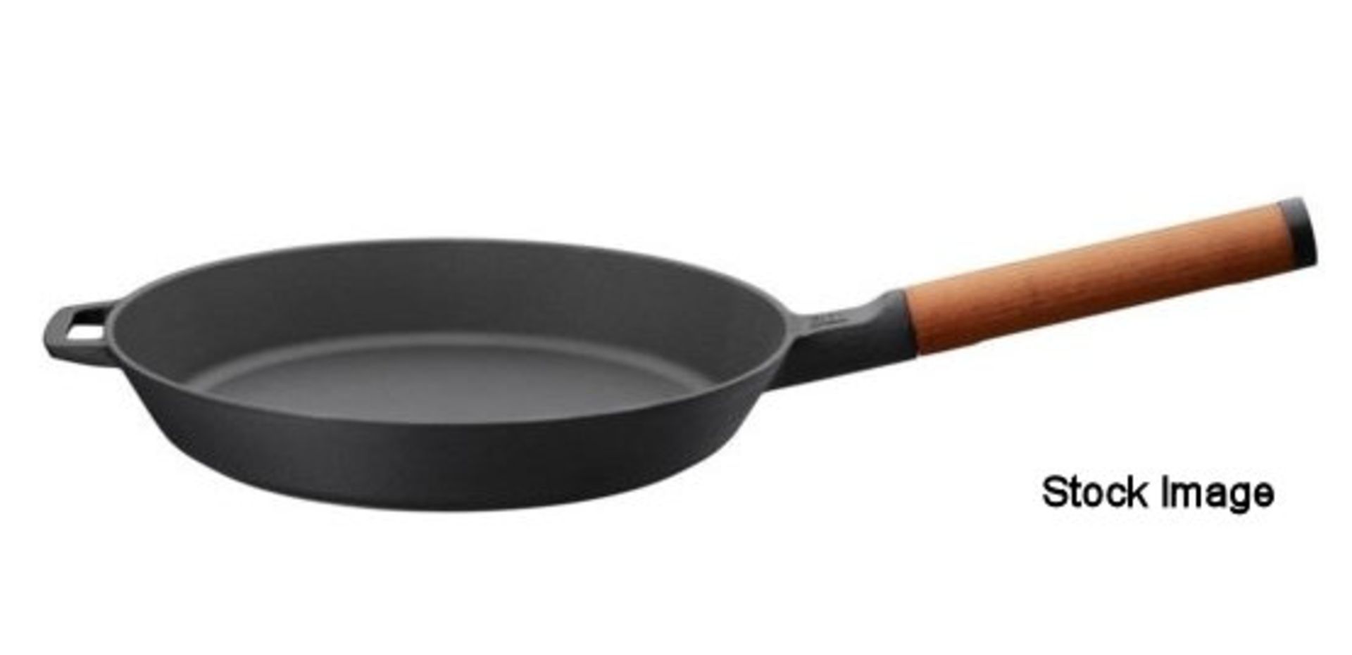 1 x FISKARS Norden Premium Cast Iron Frying Pan 24cm - Original RRP £122.00