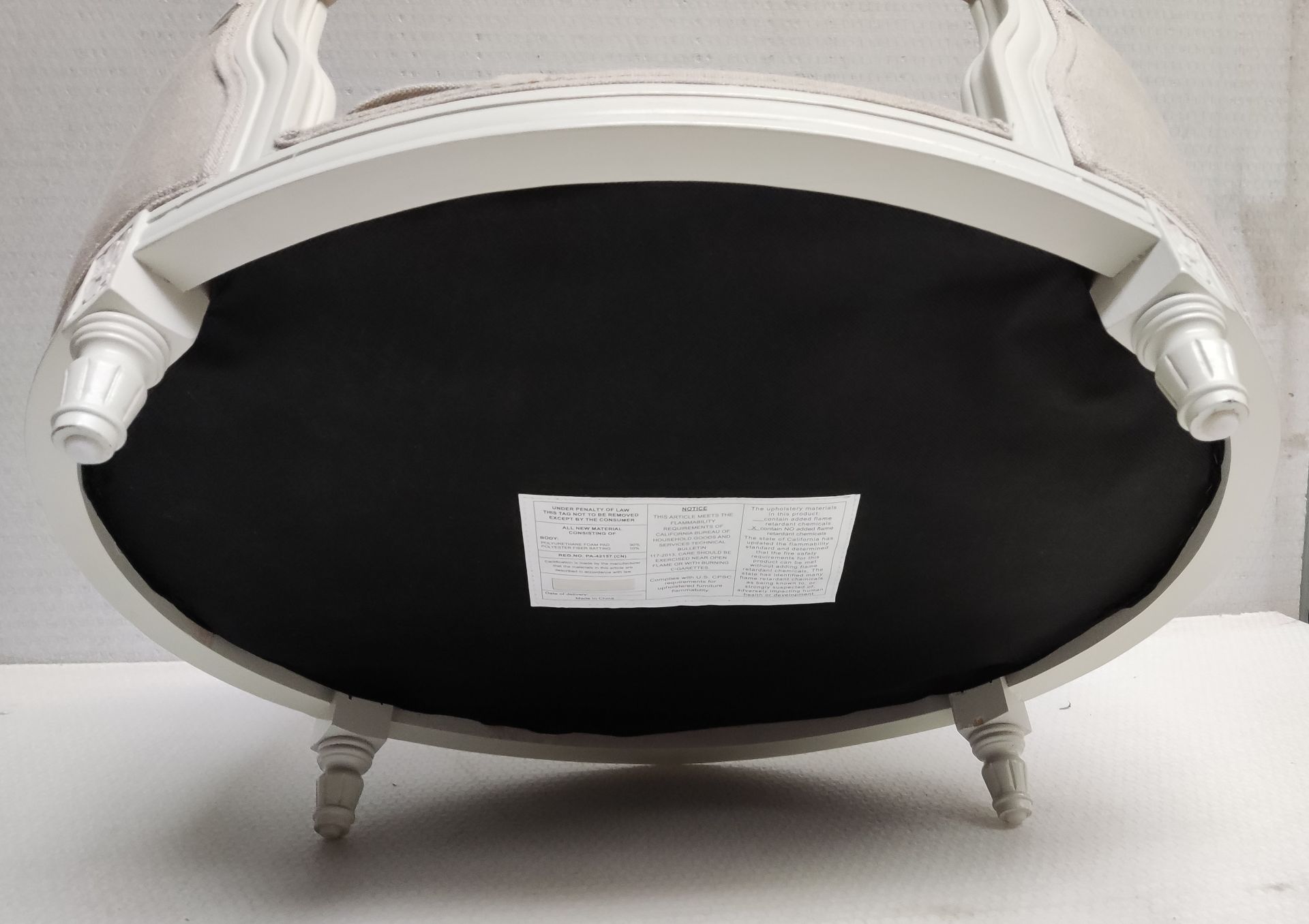 1 x LORD LOU 'George' Dog Bed - Ecru Linen - Original RRP £400.00 - Image 10 of 15